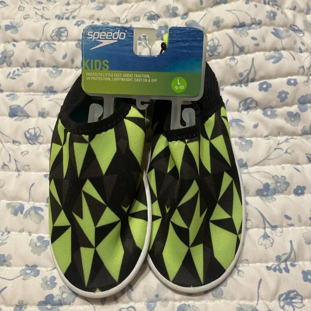 Speedo Splash and Sun Bootie Baby Water Shoes ~ Size Large 9-10 NEW Toddler